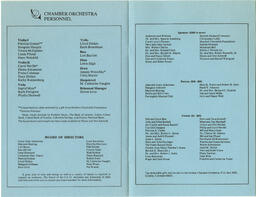 Program, "A Celebration of J.S. Bach," December 7, 1984 (page5&6)