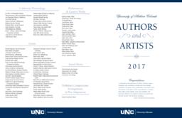 2017 Authors and Artists brochure
