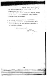 1915 Board of Trustees meeting documents