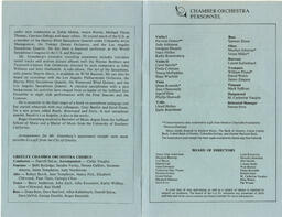 Program, "A Celebration of J.S. Bach," October 19, 1984 (page5&6)