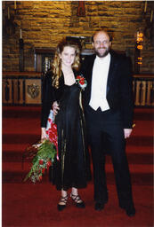 Dan Frantz with unidentified woman, November 8, 1996