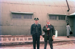 Alexander Hamilton and Frederick Tiller Outside Post Exchange, Incheon, South Korea, March 1958
