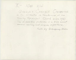 1982-04-09 -- Greeley Chamber Orchestra performs at the Trinity Episcopal Church