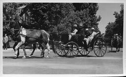 Horse-drawn carriage, CSCE Golden Jubilee parade, 1940