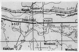 Map of Dearfield, Colorado area