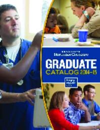 2014-2015 - University of Northern Colorado graduate catalog