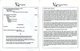 Program, Greeley Chamber Orchestra performance, November 11, 1994 (page1&2)