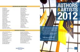 2012 Authors and Artists brochure