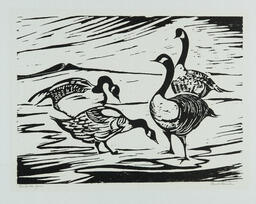 Two Buttes Geese by Lucille Homescher, 1977-80