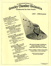 Flier, Greeley Chamber Orchestra Seventeenth Season, 1997