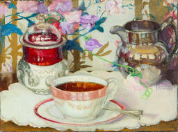 Still Life with Tea Cup by Marion Powers, c. 1910-1915