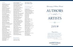 2019 Authors and Artists brochure 