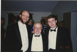 Dan Frantz with two unidentified males, October 1, 1994