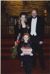 Dan Frantz with unidentified child and woman, November 8, 1996
