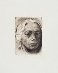 Selbstbildnis 1912 / Klipstein 122/VIIa by Käthe Kollwitz, 1912
