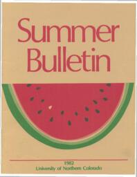 1982-University of Northern Colorado Summer Bulletin