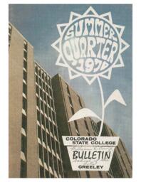 1970-Colorado State College Summer Bulletin