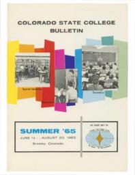 1965 - Colorado State College Summer Bulletin, series 65, no. 3