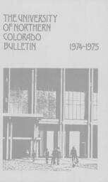 University of Northern Colorado bulletin, series 74, number 2: 1974-75 undergraduate catalog 1974-03