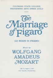 Program for The Marriage of Figaro