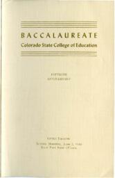 1940-06-02 Commencement Program, Baccalaureate