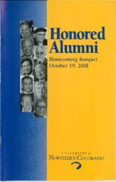 2001 UNC Honored Alumni awards ceremony and banquet program