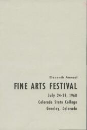 Program for the Eleventh Annual Fine Arts Festival