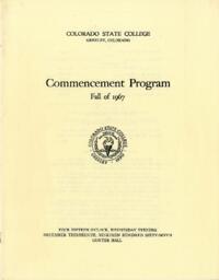 1967-12-13 Commencement Program, Fall