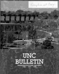 1986-1988 - University of Northern Colorado undergraduate and graduate bulletin, series 87, number 4
