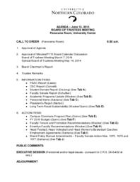 2014-06-13 - Board of Trustees meeting agenda, minutes and supporting documents