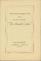 Program for The Admirable Crichton