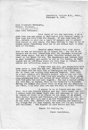 Letter from O. T. Jackson to Elizabeth Schradsky, February 4, 1933