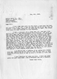 Letter from O. T. Jackson to Samuel M. Marcus, February 6, 1933