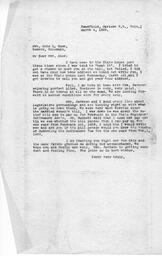 Letter from O. T. Jackson to Anna L. Ames, March 7, 1933
